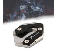 LongGreat Motorcycle Side Stand Plate Kickstand Enlarger Foot Pad Extension Plate for YAMAHA MT-09 FZ-09 2014-2020/YAMAHA MT-09 Tracer FJ-09 2015-2020/YAMAHA XSR 900 Tracer 900 2016-2020 (Grey, 1pcs)