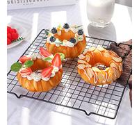 LONGHAO 3 Pack Realistic & Playful Artificial Donuts - Yellow, 10.9 x 6.1 cm, Strawberry, Blueberry, Almond Variety, Perfect for Bakery & Party Decoration