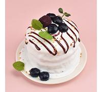 LONGHAO Artificial Simulation Cake, Lifelike Dessert, Realistic Artificial Food, Simulation Food Model, Fake Cake Model, for Bakery, Home, Wedding, Photo Props (White)