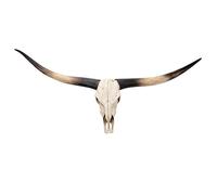Longhorn Cow Skull Wall Decor with Realistic Horns, Faux Taxidermy Bull Head for Rustic Ranch Western Theme Party Wall Hanging Art, 70 Inches