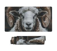 Longhorn Ram Gaming Mouse Pad Extended XXL Mouse Mat with Stitched Edges Non-Slip Long Desk Pad 16x31.5in Large Desk Mat for Keyboard Home Office Gaming Work