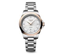 Longines Conquest 30mm Diamond Mother Of Pearl & Stainless Steel Watch
