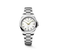 Longines Conquest 30mm White Sandblasted Dial & Stainless Steel Watch
