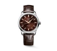 Longines Conquest Heritage Brown Leather Strap Watch