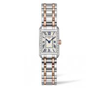 Longines Dolcevita Diamond Stainless Steel & Rose Gold Plated Watch