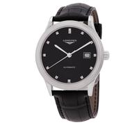 Longines Flagship Automatic Diamond Black Dial Men's Watch L4.984.4.57.2