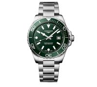 Longines HydroConquest 42mm Green Dial Stainless Steel Watch