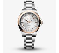 Longines Ladies Conquest Automatic Rose Gold Bezel Watch L3.320.5.72.6