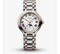 Longines Ladies PrimaLuna Moonphase Two Tone Rose Gold Watch L8.126.5.71.7