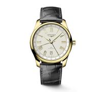 Longines Master Collection 18ct Yellow Gold & Black Leather Watch