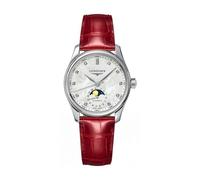 Longines Master Collection Women's Red Leather Strap Watch