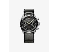 Longines Mens Black L3.821.1.53.2 Spirit Flyback Titanium and Woven Automatic Watch 1 Size