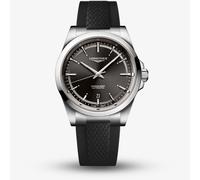 Longines Mens Conquest Black Rubber Strap Watch L3.830.4.52.9