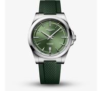 Longines Mens Conquest Dark Green Rubber Strap Watch L3.830.4.02.9