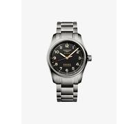 Longines Mens L3.810.1.53.6 Longines Spirit 40mm Titanium Automatic Watch Titanium 1 Size