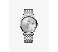 Longines Mens Longines L2.821.4.72.6 Record Silver Dial Stainless-Steel Automatic Watch Stainless Steel 1 Size
