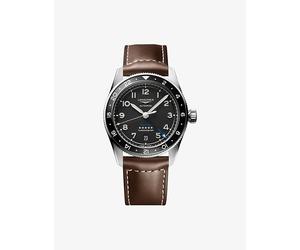 Longines Mens Longines L3.802.4.53.2 Spirit Zulu Time Ceramic Bezel Stainless-Steel Automatic Watch Stainless Steel 1 Size