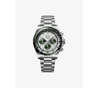 Longines Mens Longines L3.835.4.02.6 Conquest Chronograph Ceramic Bezel Matt Green Stainless-Steel Automatic Watch Stainless Steel 1 Size