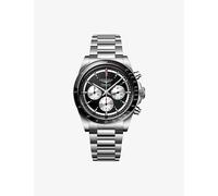 Longines Mens Longines L3.835.4.52.6 Conquest Chronograph Ceramic Bezel Stainless-Steel Automatic Watch Stainless Steel 1 Size