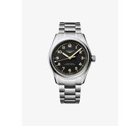 Longines Spirit Pilot Men's 39mm Black Dial Stainless Steel Bracelet Watch