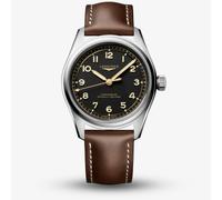 Longines Mens Spirit Pilot Brown Leather Strap Watch L3.809.4.53.2