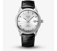 Longines Mens Ultra Chron Automatic Leather Strap Watch L2.937.4.72.2