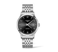 Longines Record Sunray Black Dial Automatic Men's Watch L2.821.4.56.6
