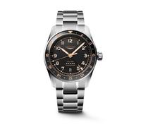 Longines Spirit Zulu Time Stainless Steel Watch