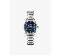 Longines Womens Blue L22574976 Master Stainless-steel and 0.34ct Round-cut Automatic Watch 30mm