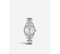 Longines Womens Silver (silver) L2.386.0.72.6 Conquest Classic Stainless-steel and 0.601ct Diamond Quartz Watch