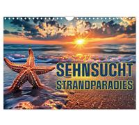 Longing for a beach paradise UK-Version (Wall Calendar 2026 DIN A4 Landscape), CALVENDO 12 Month Wall Calendar