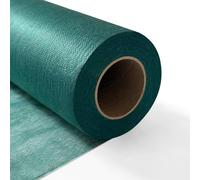 Longing Home Table Runner, 0.3 x 100 m, Dark Green, Disposable Non-Woven Fabric-Like Tablecloth Roll, Wedding, Birthday, Party, Decoration
