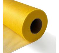 Longing Home Table Runner, 0.3 x 25 m, 30 g/m², Yellow, Disposable Non-Woven Fabric-Like Tablecloth Roll, Wedding, Birthday, Party, Decoration