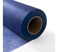 Longing Home Table Runner, 0.3 x 50 m, Dark Blue, Disposable Non-Woven Fabric-Like Tablecloth Roll, Wedding, Birthday, Party, Decoration