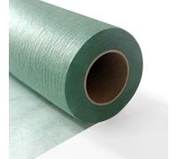 Longing Home Table Runner, 0.3 x 50 m, Eucalyptus Green, Disposable Non-Woven Fabric-Like Tablecloth Roll, Wedding, Birthday, Party, Decoration