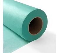 Longing Home Table Runner, 0.3 x 50 m, Turquoise, Disposable Non-Woven Fabric-Like Tablecloth Roll, Wedding, Birthday, Party, Decoration