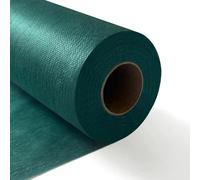 Longing Home Table Runner, Table Runner, 0.3 x 25 m, 30 g/m², Dark Green, Disposable Non-Woven Fabric-Like Tablecloth Roll, Wedding, Birthday, Party, Decoration