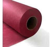 Longing Home Table Runner, Table Runner, 0.3 x 25 m, 30 g/m², Red Wine, Disposable Non-Woven Fabric-Like Tablecloth Roll, Wedding, Birthday, Party, Decoration