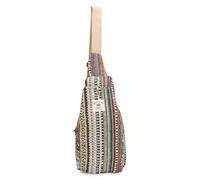 LONGING TO BUY Hemp Sling Backpack - Cross Body Bag & Shoulder Backpack with Adjustable Strap for Men & Women, Light Multicolored-1, L, Sling Bag