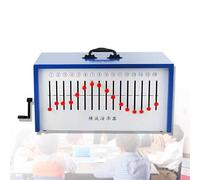 Longitudinal Transverse Wave Demonstrator - Hand-Cranked Physics Teaching Apparatus with 16 Eccentric Wheel Shaft Holes for Educational Demonstrations
