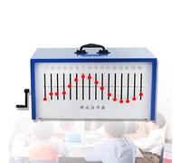 Longitudinal Transverse Wave Demonstrator, Hand-Cranked Physics Teaching Apparatus with 16 Eccentric Wheel Shaft Holes for Wave Demonstration