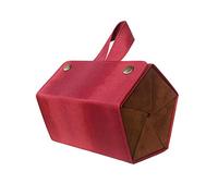 Longjet Sunglasses Organizer Travel Glasses Case 5 Slots Multiple Pairs Eyeglasses Storage Box Hanging Eyewear Holder, Deep Red, 5 Slots