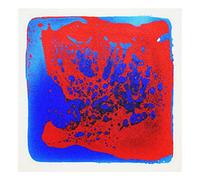 LONGKING 12 Inch X 12 Inch (30cm X 30cm) Liquid Encased Decorative Tiles, Blue-Red-Black