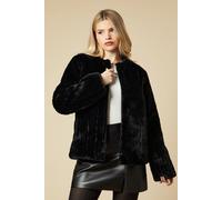 Longline Fur Coat Dorothy Perkins Black S