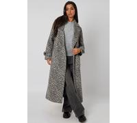 Longline Zebra Formal Coat Urban Bliss Grey 10