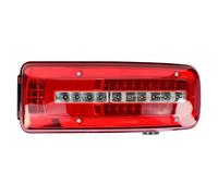 LONGLING Driver Right Side O/S Full LED Tail Light Rear Lamp with Reverse Alarm Buzzer and Plug on Back 24V for DAF Truck XF XG XG+ XD CF