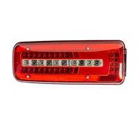 LONGLING Passenger Left Side N/S 24V Full LED Tail Light Rear Lamp with Number Plate Light and Plug on the Back for MAN Truck TGX TGS TGM TGL TGA
