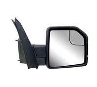 LONGLING Replacement Passenger Right Side Door Mirror Manual Folding Power Glass No Heated Signal Light with Temperature Sensor Textured Back Cover For Ford F-150 from 2015 to 2020