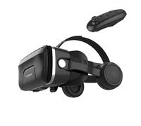 LONGLU VR Headset with Controller Compatible for iPhone and Android Phone, Upgrade VR Glasses with Headphones, 3D Virtual Reality Viewer for Watch Movies & Video Games, Support 4.7-7.2” Smartphone