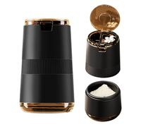 LONGMON Manual Pill Crusher and Grinder - Ceramic Burr Grinding Mechanism, Adjustable Coarseness, Tablet Storage, Portable Medicine Grinder for Home, Travel - Includes Cleaning Brush